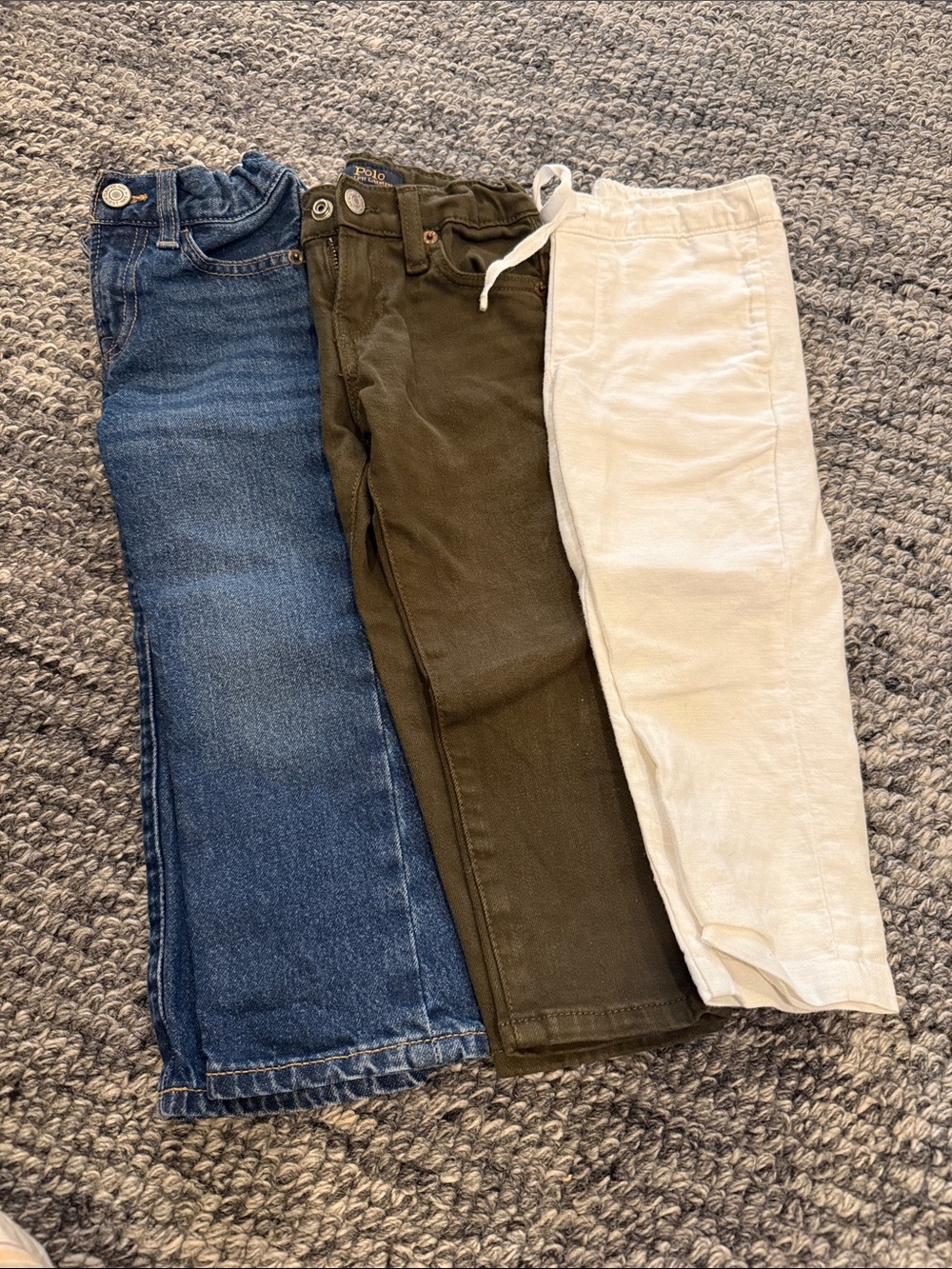 Kids Bundle: Gap Denim 3T, Polo RL 2T, Janie &Jack Linen Pants 2T